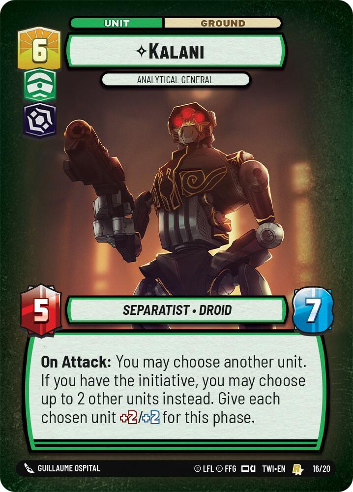 Kalani - Analytical General (16/20) [Twilight of the Republic: Weekly Play] (ONLINE ORDER ONLY)