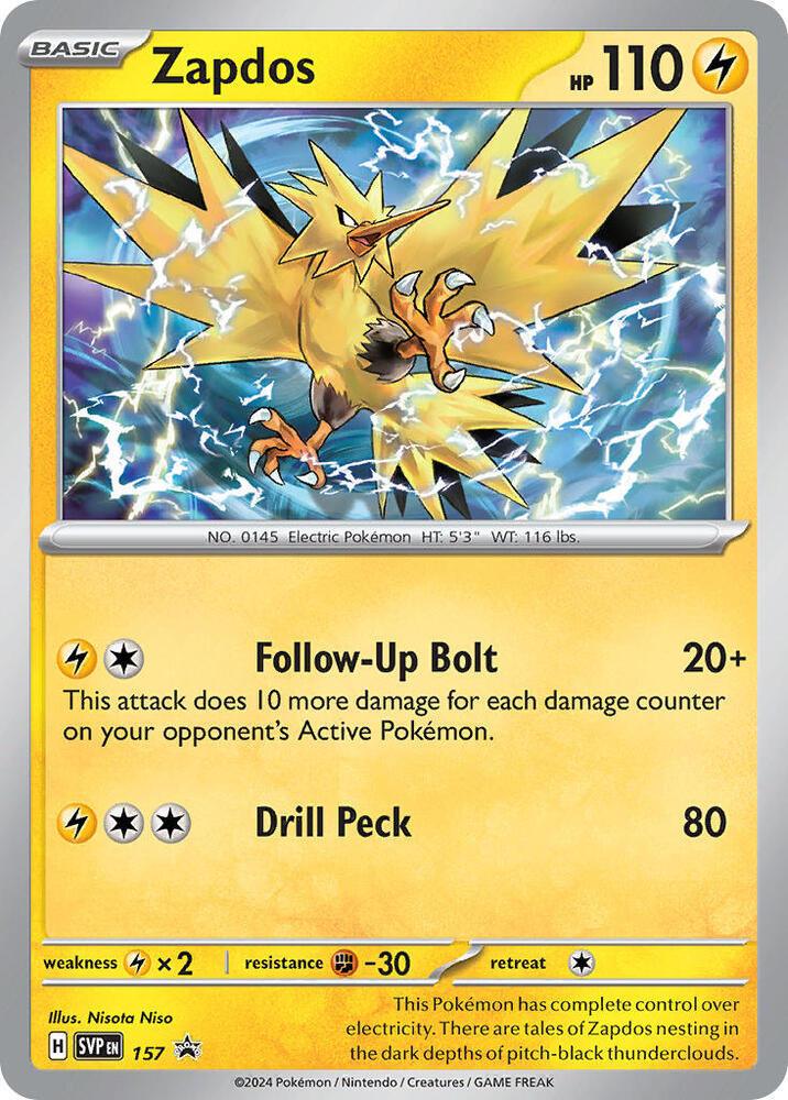 Zapdos (157) [Scarlet & Violet: Black Star Promos] (Online Only)