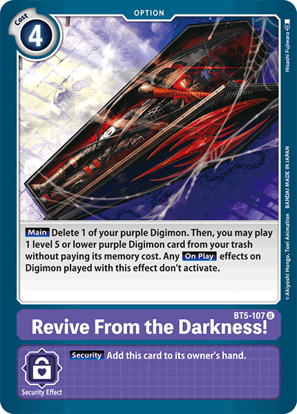 Revive From the Darkness! [BT5-107] [Battle of Omni] (ONLINE ORDER ONLY)