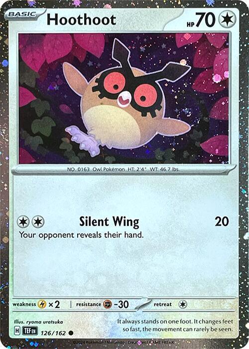 Hoothoot (126/162) (Cosmos Holo) [Scarlet & Violet Promo Cards] (Online Only)