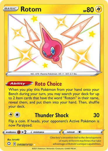 Rotom (SV038/SV122) [Sword & Shield: Shining Fates] (Online Only)