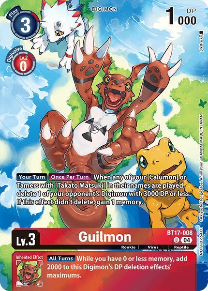 Guilmon [BT17-008] (Legend Pack 2024 Box Topper) [Chain of Liberation] (ONLINE ORDER ONLY)