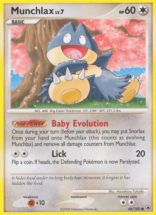Munchlax (68/100) [Diamond & Pearl: Majestic Dawn] (Online Only)