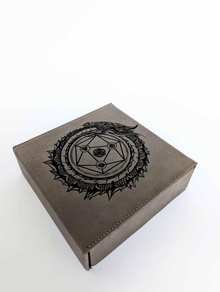 Dragon Circle  - D&D - Vegan Leather Dice Box (ONLINE ORDER ONLY)