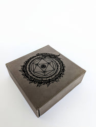 Dragon Circle  - D&D - Vegan Leather Dice Box (ONLINE ORDER ONLY)