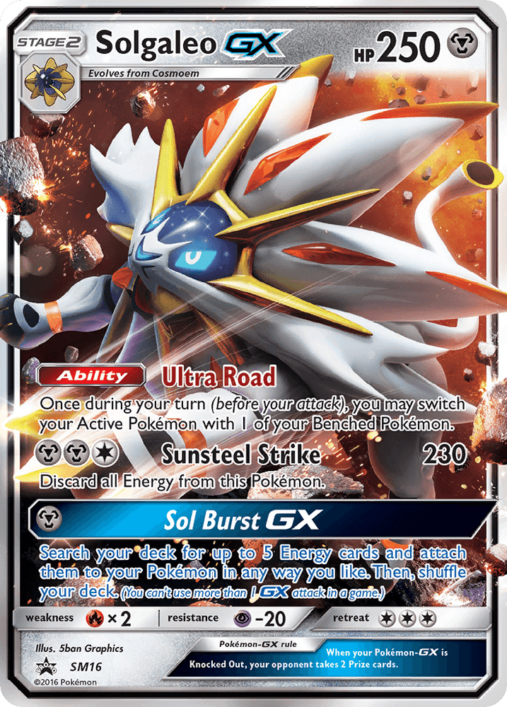 Solgaleo GX (SM16) [Sun & Moon: Black Star Promos] (Online Only)