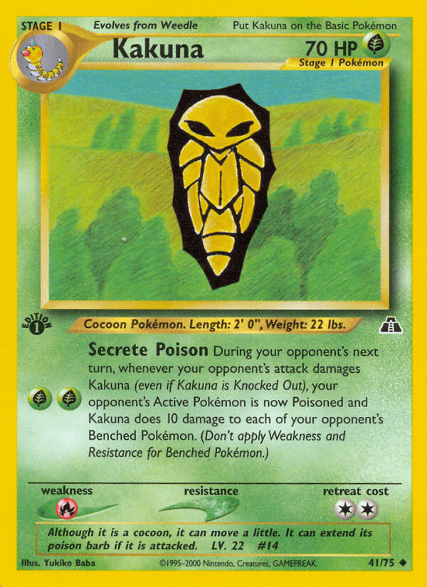Kakuna (41/75) [Neo Discovery 1st Edition] (Online Only)