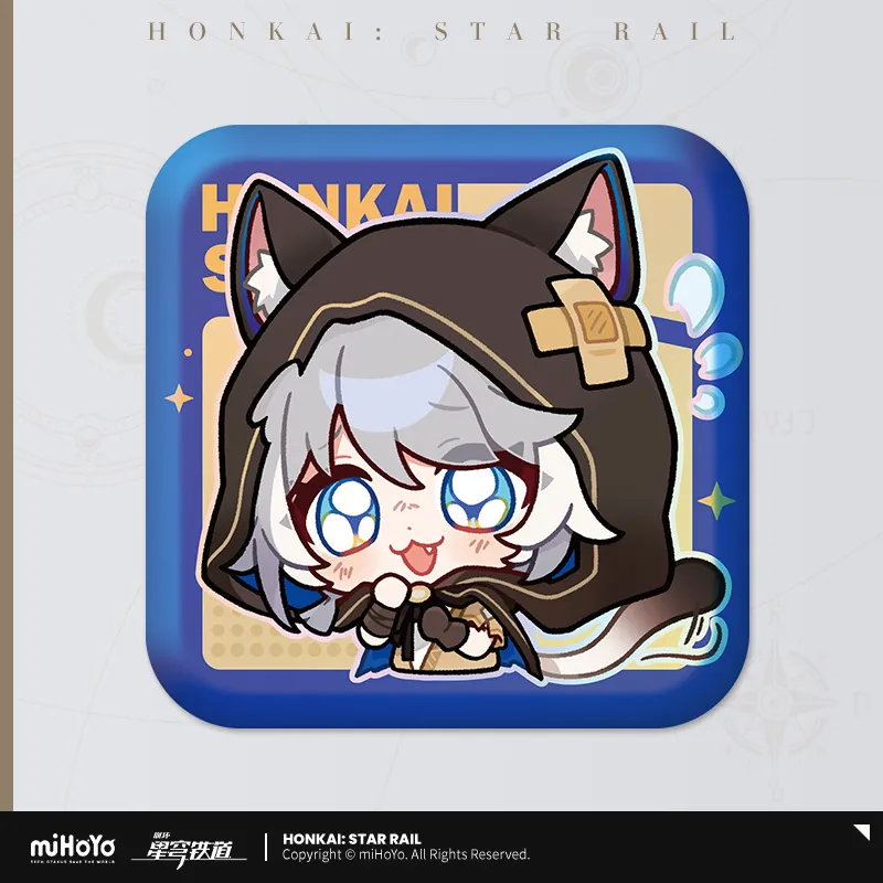 Pom-Pom Exhibition Series Square Tinplate Badge (ONLINE ORDER ONLY)