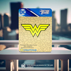 Wonder Women Logo Wooden Jigsaw Puzzle (Online Order Only)