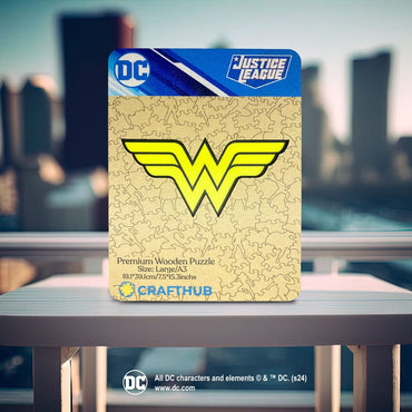 Wonder Women Logo Wooden Jigsaw Puzzle (Online Order Only)