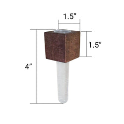 Mini Vase Magnets – Set of 2 – Beech & Walnut Wood – Decorative Fridge Magnets for Small Flowers or Greenery (ONLINE ORDER ONLY)