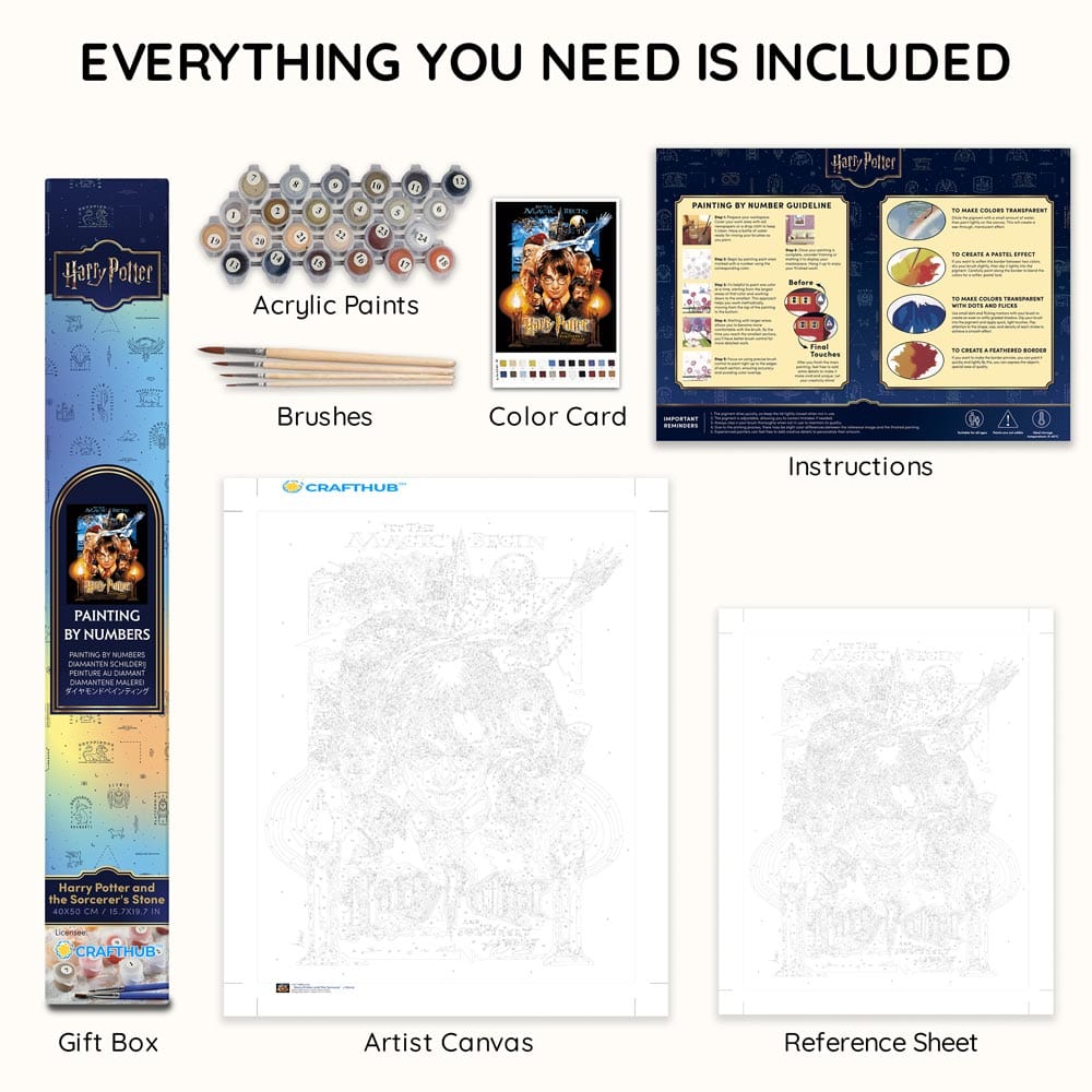 Harry Potter and the Sorcerer's Stone - Paint By Numbers Kit (ONLINE ORDER ONLY)