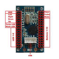 RAC-D300 DIY Arcade Joystick 5Pin Kits 8 Way Joystick Buttons USB Encoder Cables (Online Only)