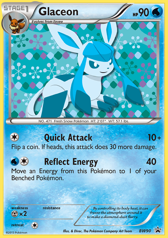Glaceon (BW90) [Black & White: Black Star Promos] (Online Only)