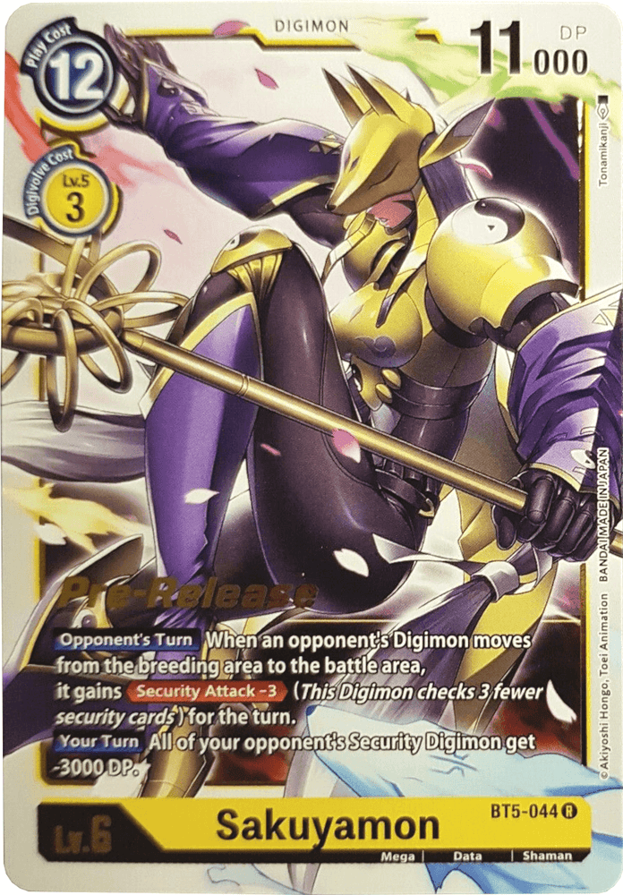 Sakuyamon [BT5-044] [Battle of Omni Pre-Release Promos] (ONLINE ORDER ONLY)