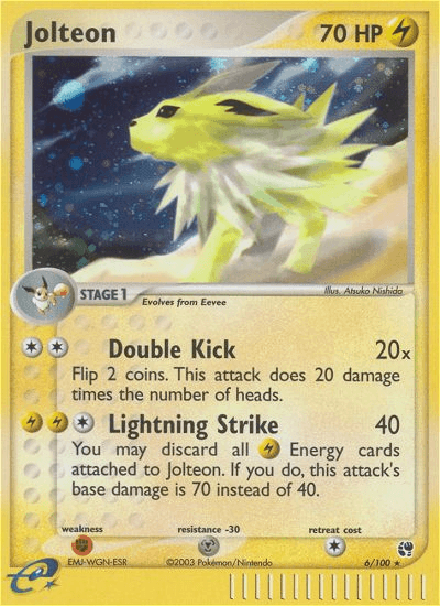 Jolteon (6/100) [EX: Sandstorm] (Online Only)