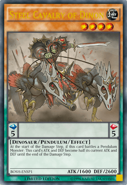 Steel Cavalry of Dinon [BOSH-ENSP1] Ultra Rare (ONLINE ORDER ONLY)