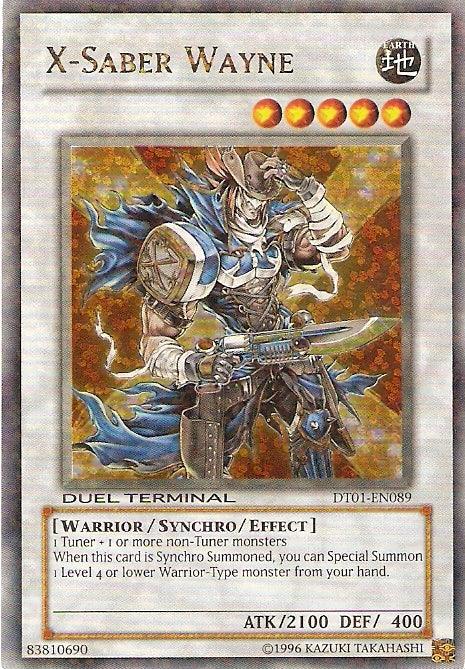 X-Saber Wayne [DT01-EN089] Ultra Rare (ONLINE ORDER ONLY)