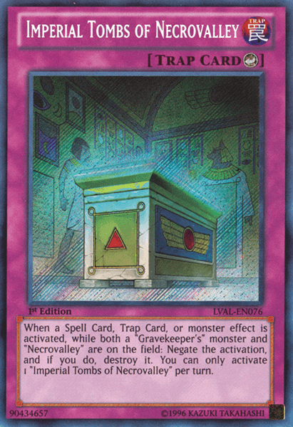 Imperial Tombs of Necrovalley [LVAL-EN076] Secret Rare (ONLINE ORDER ONLY)