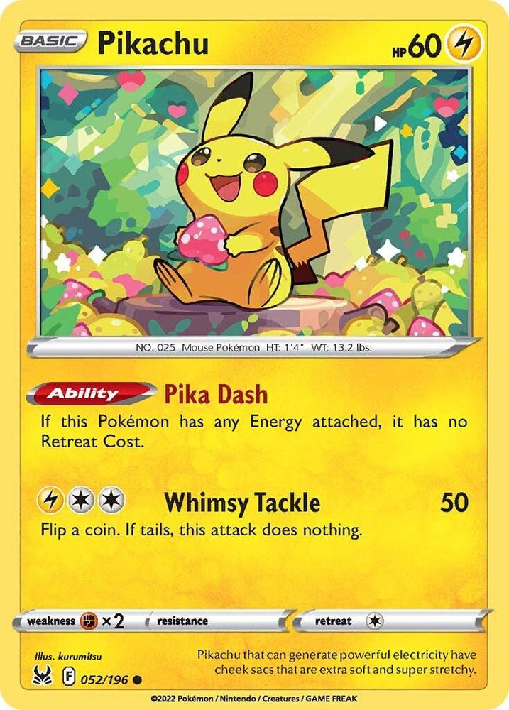 Pikachu (052/196) [Sword & Shield: Lost Origin] (Online Only)