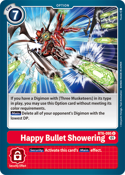 Happy Bullet Showering [BT6-095] [Double Diamond] (ONLINE ORDER ONLY)