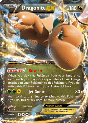 Dragonite EX (74/111) [XY: Furious Fists] (Online Only)