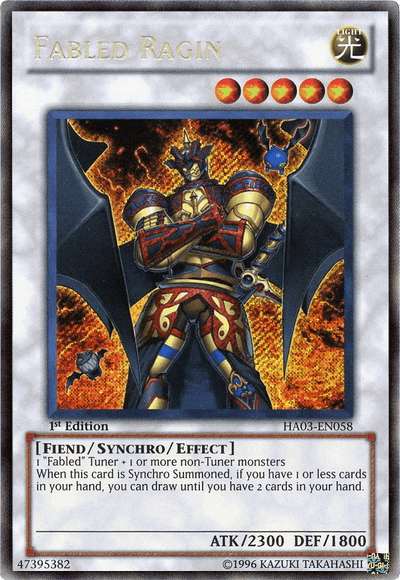 Fabled Ragin [HA03-EN058] Secret Rare (ONLINE ORDER ONLY)