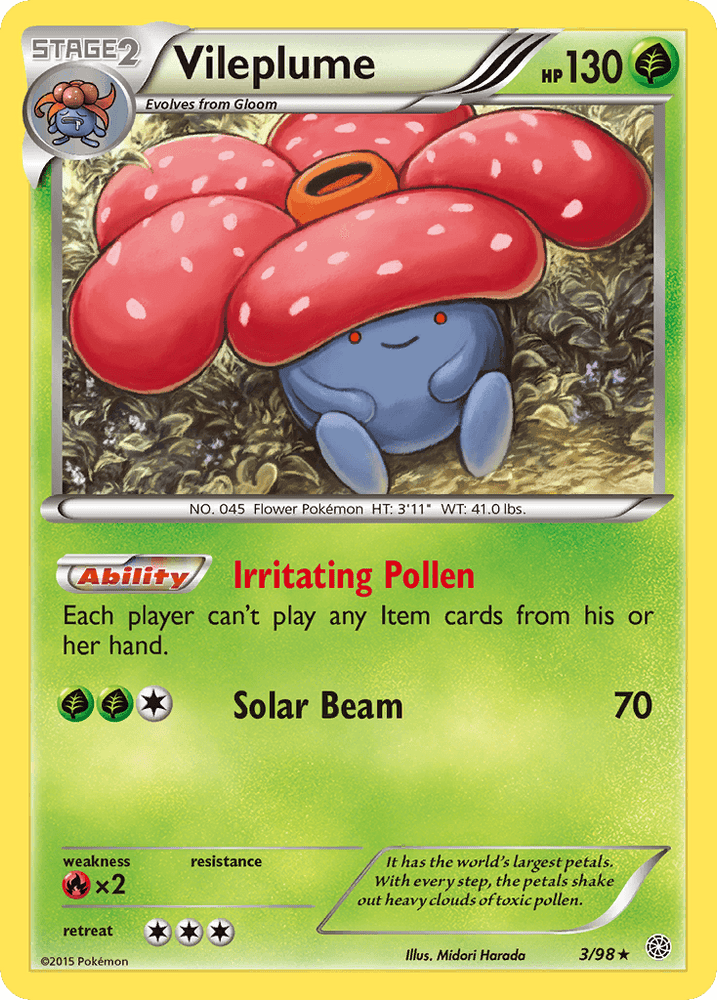 Vileplume (3/98) [XY: Ancient Origins] (Online Only)