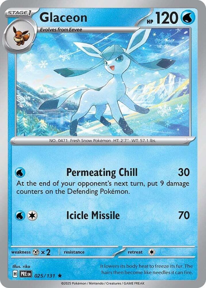 Glaceon (025/131) [Scarlet & Violet: Prismatic Evolutions] (Online Only)