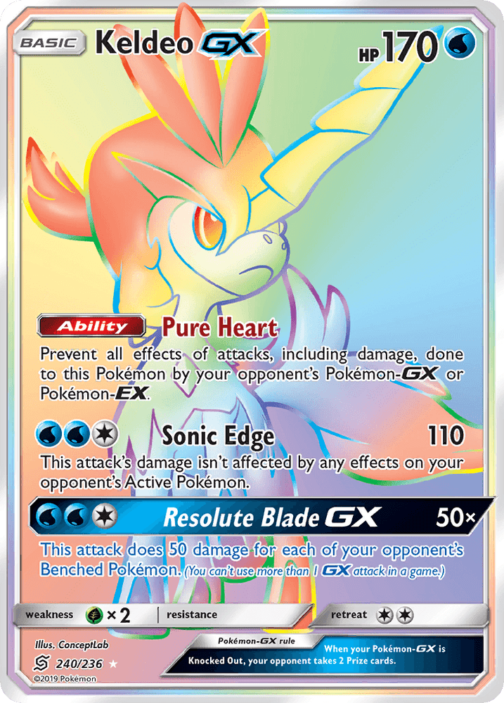 Keldeo GX (240/236) [Sun & Moon: Unified Minds] (Online Only)