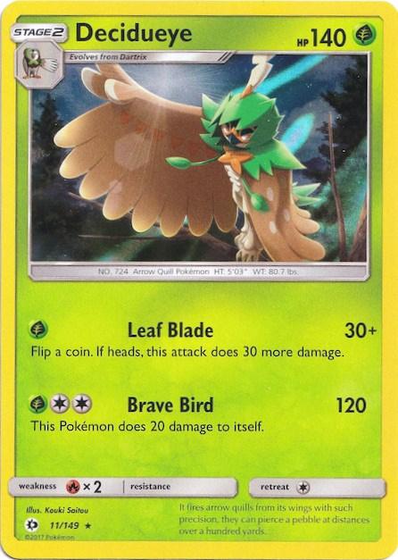 Decidueye (11/149) (Water Web Holo) [Sun & Moon: Base Set] (Online Only)
