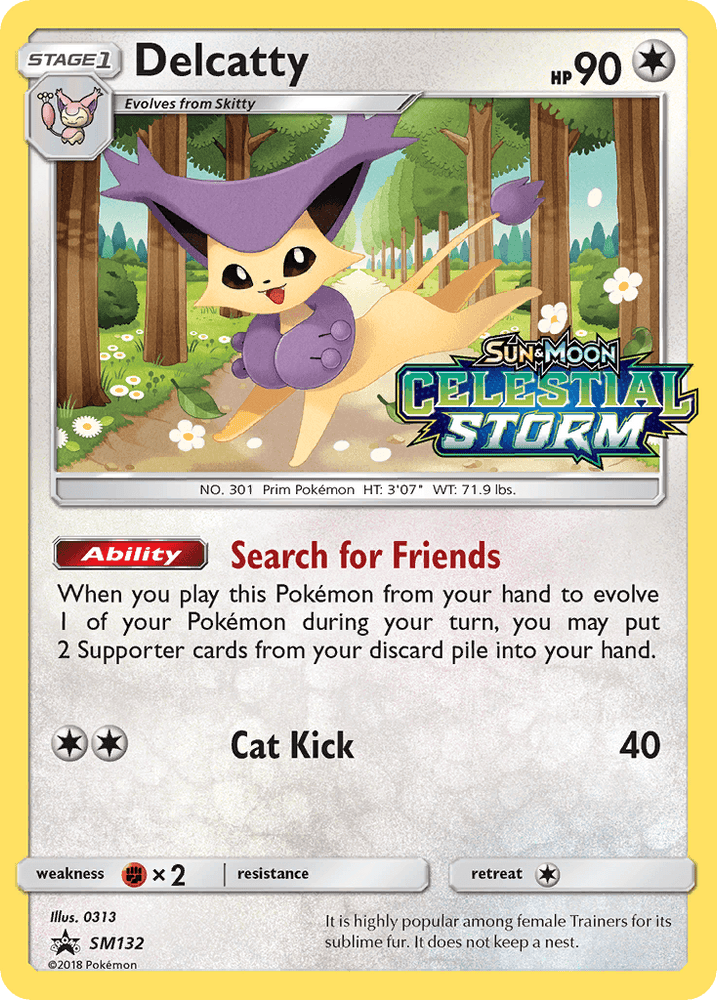 Delcatty (SM132) [Sun & Moon: Black Star Promos] (Online Only)
