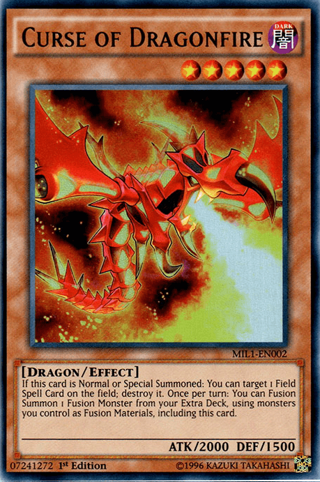 Curse of Dragonfire [MIL1-EN002] Ultra Rare (ONLINE ORDER ONLY)