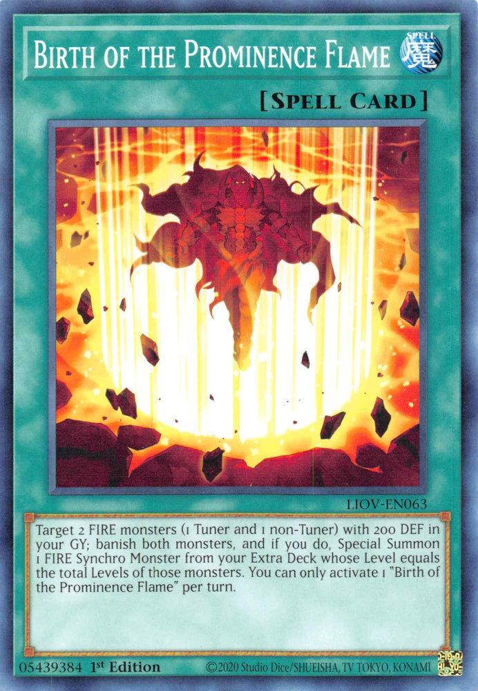 Birth of the Prominence Flame [LIOV-EN063] Common (ONLINE ORDER ONLY)