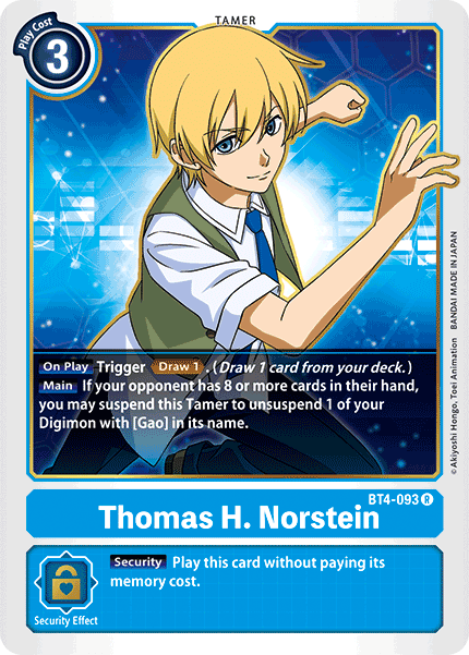 Thomas H. Norstein [BT4-093] [Great Legend] (ONLINE ORDER ONLY)
