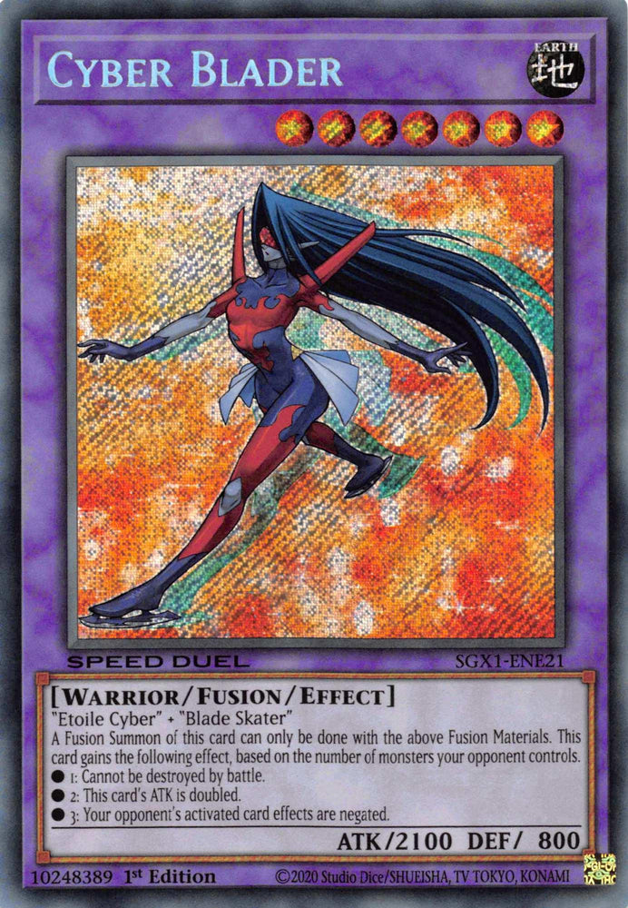 Cyber Blader [SGX1-ENE21] Secret Rare (ONLINE ORDER ONLY)