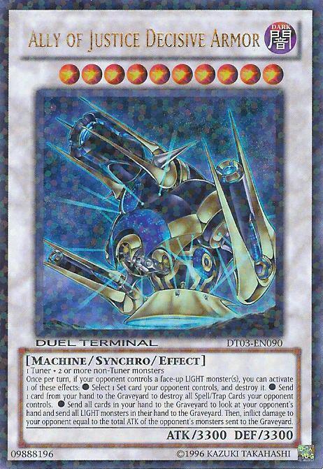 Ally of Justice Decisive Armor [DT03-EN090] Ultra Rare (ONLINE ORDER ONLY)