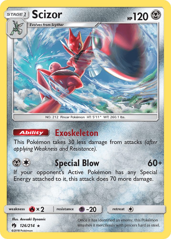 Scizor (126/214) [Sun & Moon: Lost Thunder] (Online Only)