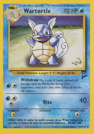 Wartortle (63/130) (W Stamped Promo) [Base Set 2] (Online Only)