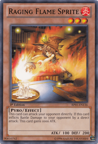 Raging Flame Sprite [BP01-EN136] Common (ONLINE ORDER ONLY)