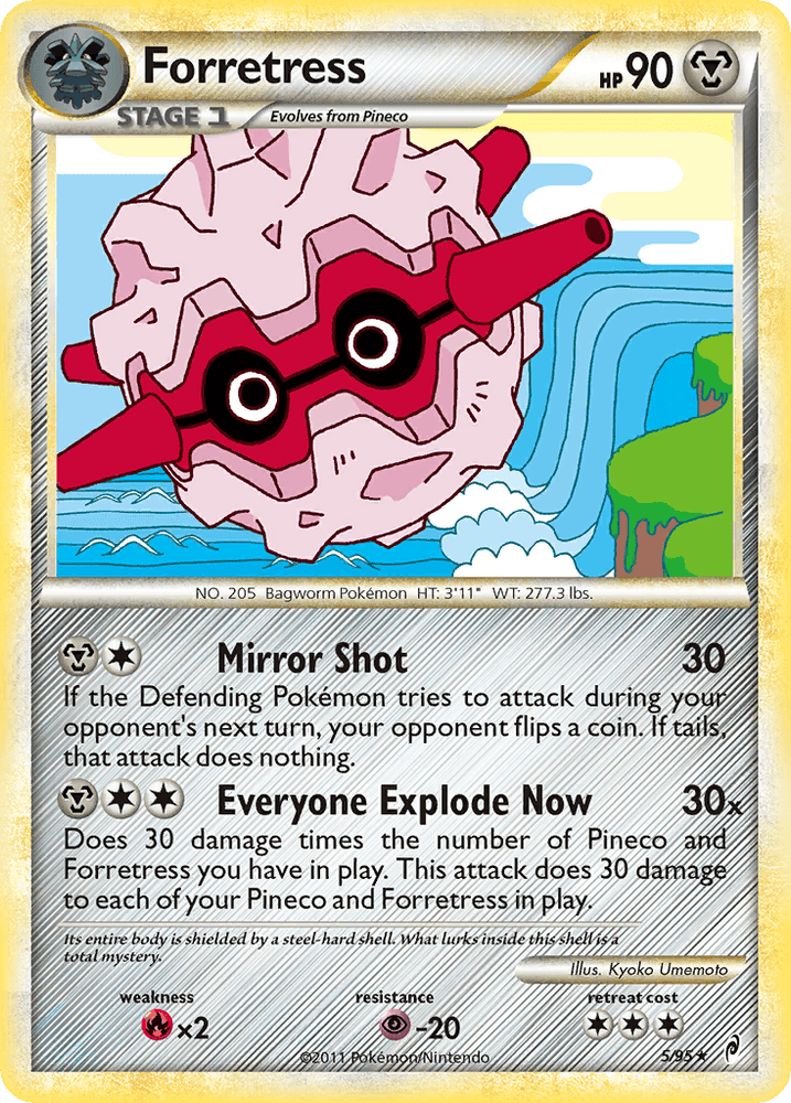 Forretress (5/95) [HeartGold & SoulSilver: Call of Legends] (Online Only)