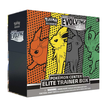 Sword & Shield: Evolving Skies - Elite Trainer Box (Flareon/Jolteon/Umbreon/Leafeon) (Pokemon Center Exclusive) (ONLINE ORDER ONLY)