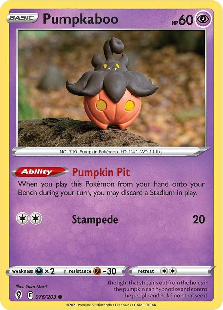 Pumpkaboo (076/203) [Sword & Shield: Evolving Skies] (Online Only)