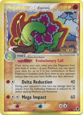 Meganium (4/101) (Delta Species) (Stamped) [EX: Dragon Frontiers] (Online Only)