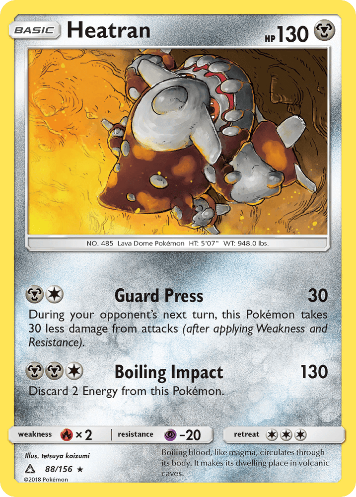 Heatran (88/156) [Sun & Moon: Ultra Prism] (Online Only)
