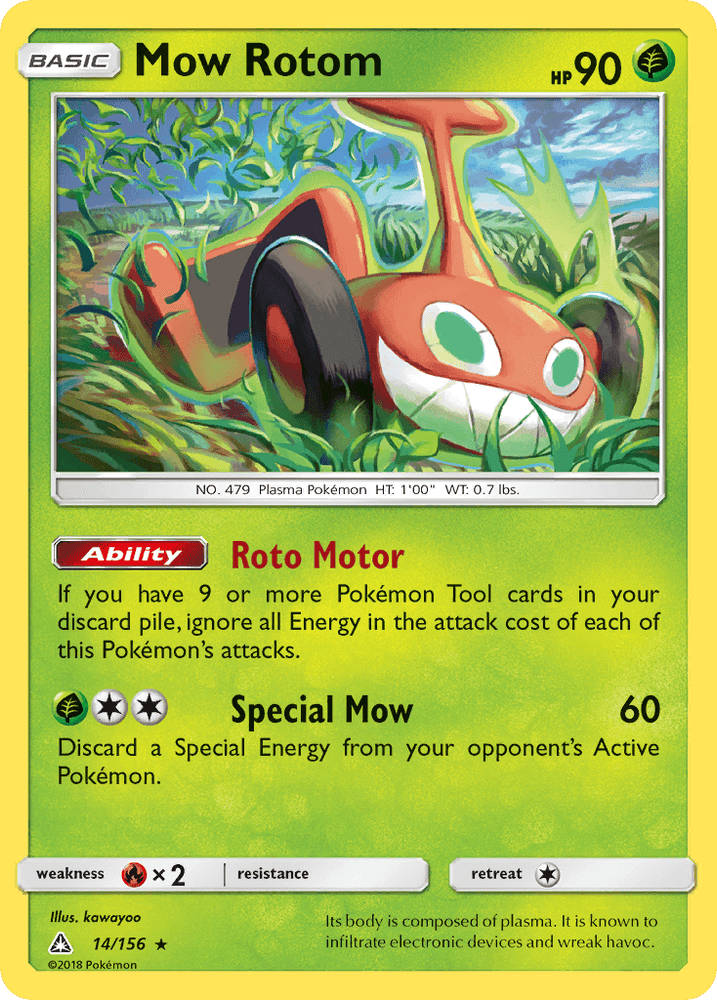 Mow Rotom (14/156) [Sun & Moon: Ultra Prism] (Online Only)