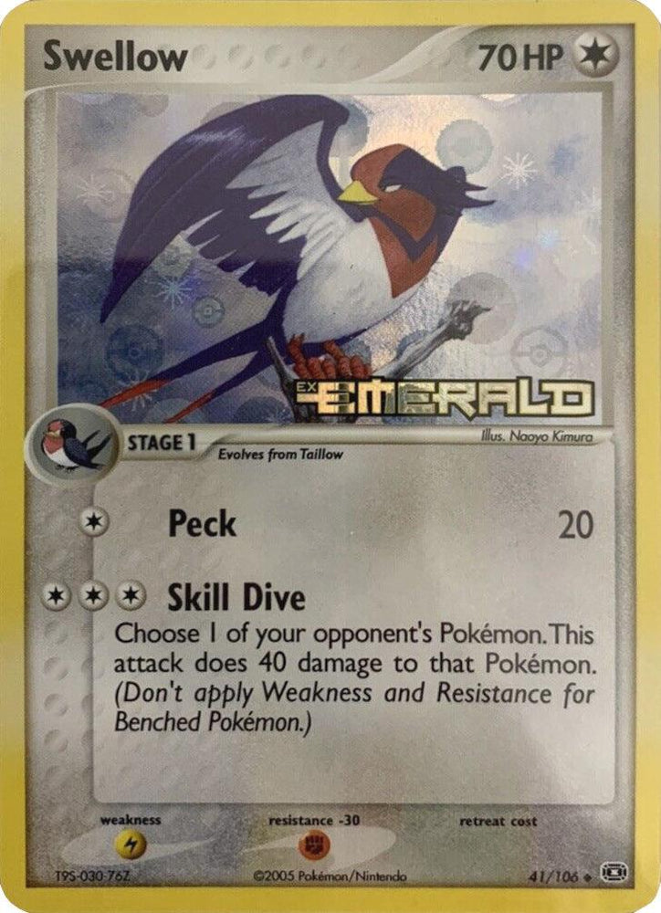 Swellow (41/106) (Stamped) [EX: Emerald] (Online Only)