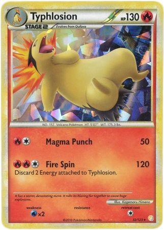 Typhlosion (32/123) (Cracked Ice Holo) [HeartGold & SoulSilver: Base Set] (Online Only)