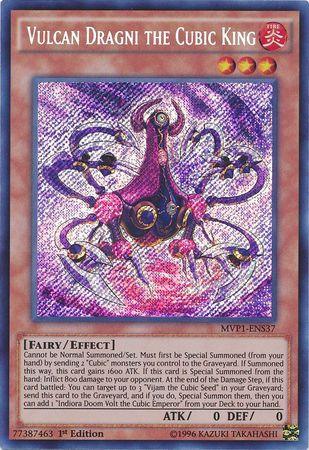 Vulcan Dragni the Cubic King [MVP1-ENS37] Secret Rare (ONLINE ORDER ONLY)
