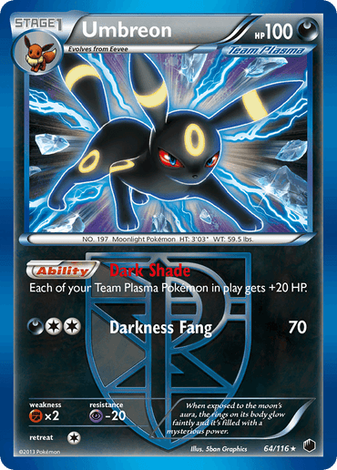 Umbreon (64/116) [Black & White: Plasma Freeze] (Online Only)